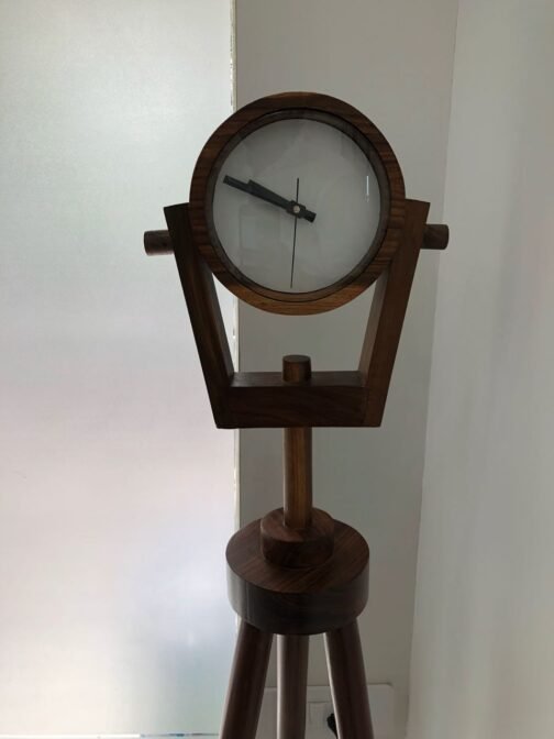 Tripod Wooden Clock
