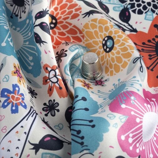 Customized Print on Satin Fabrics From Surat