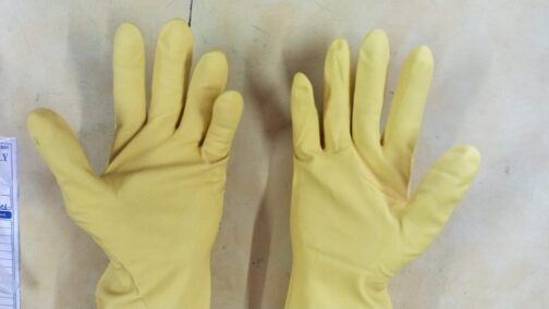 Reusable Rubber Cleaning Gloves Set | Hand Gloves Free Size for Washing, Cleaning Kitchen, Gardening