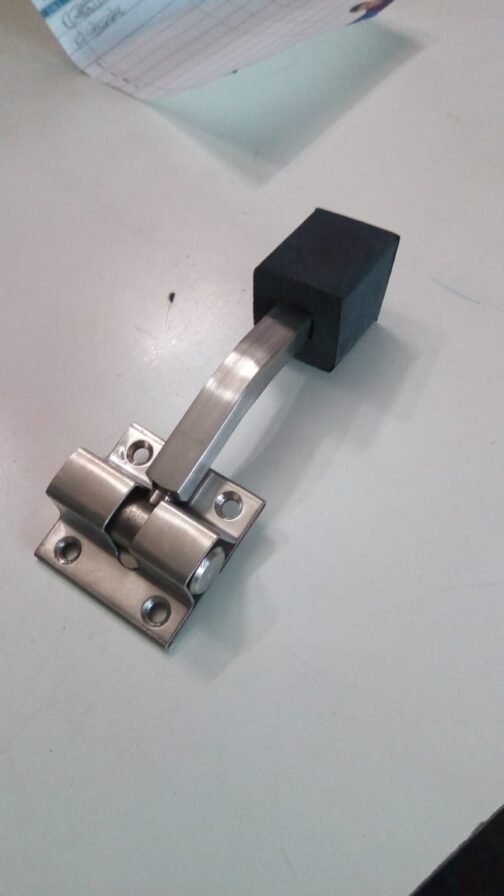 Stainless steel single rod door stopper