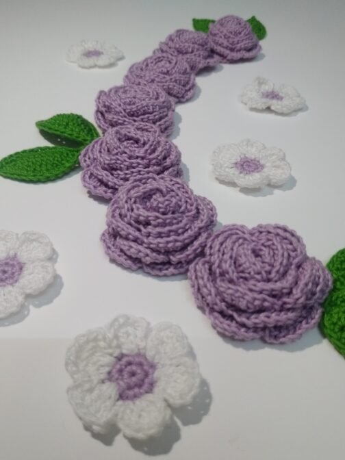 Crochet applique bunch (PURPLE)💜