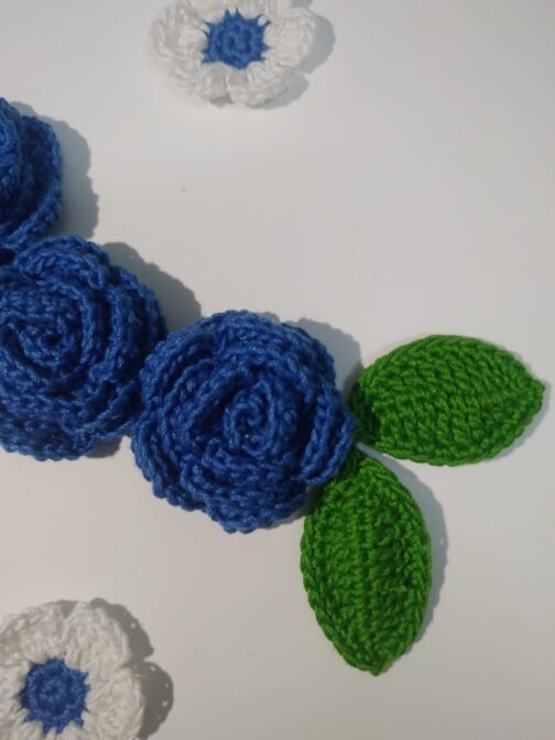 Crochet applique bunch (BLUE)
